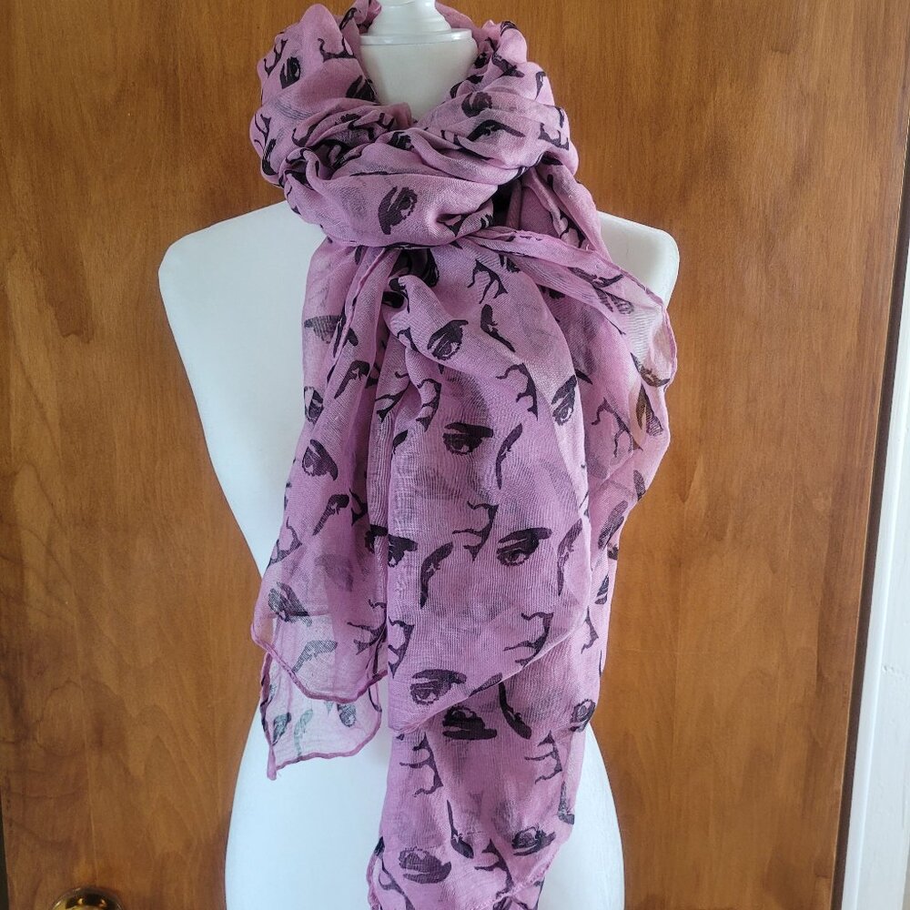 Pink & Black Elvis Scarf from Graceland